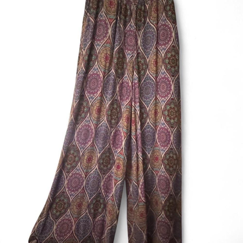 No Boundaries Multicolor Paisley Wide-Leg Jumpsuit Pants